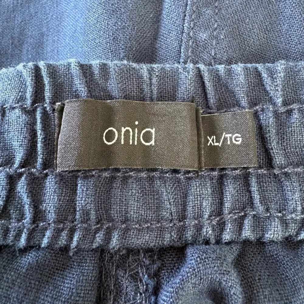 Onia Noah Mens Navy Blue 100% Linen Cargo‎ 10